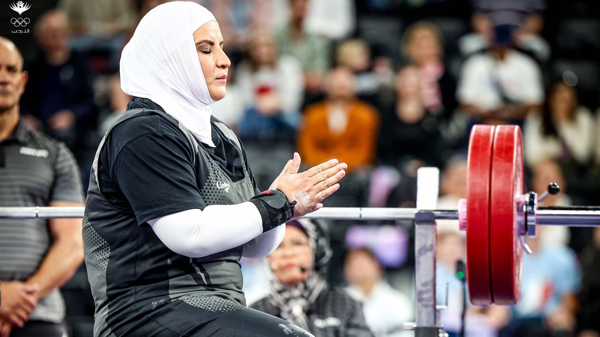 لاعبة المنتخب الوطني لرفع الأثقال ثروت الحجاج