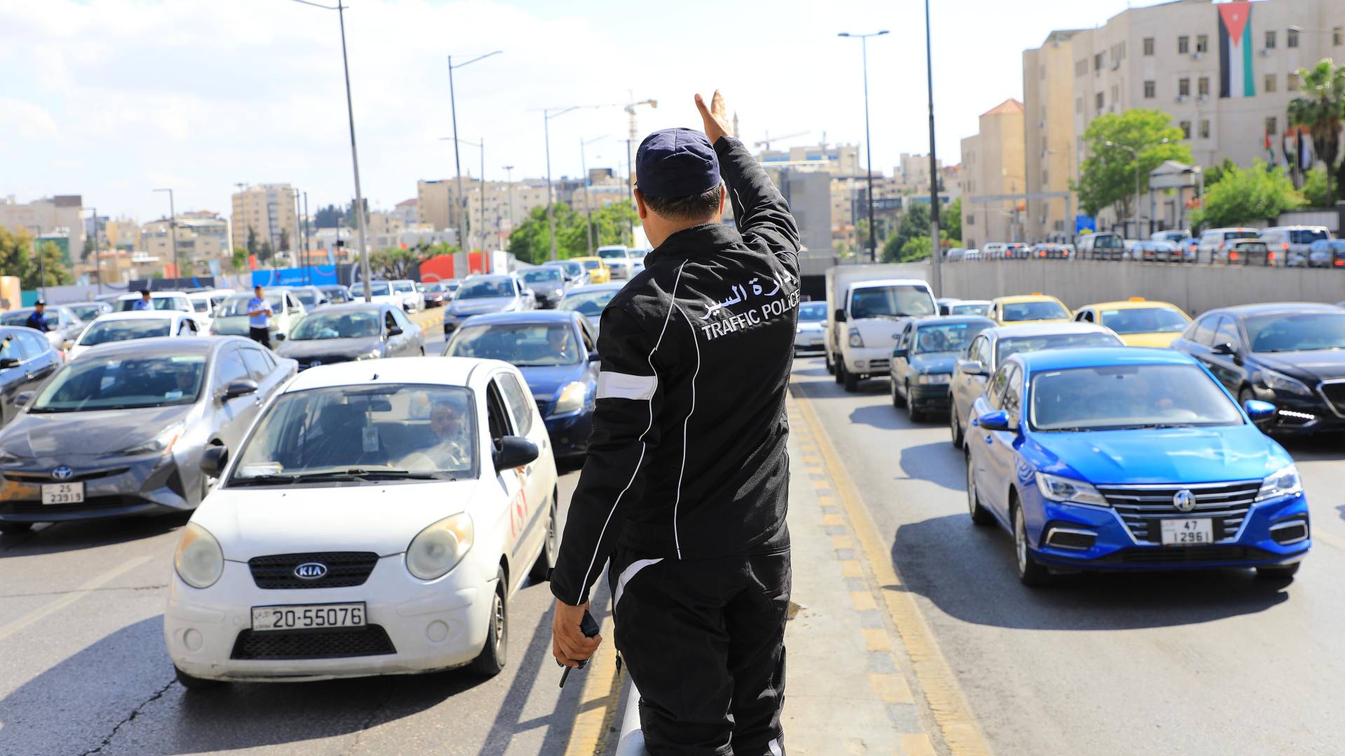 شرطي سير في العاصمة عمان