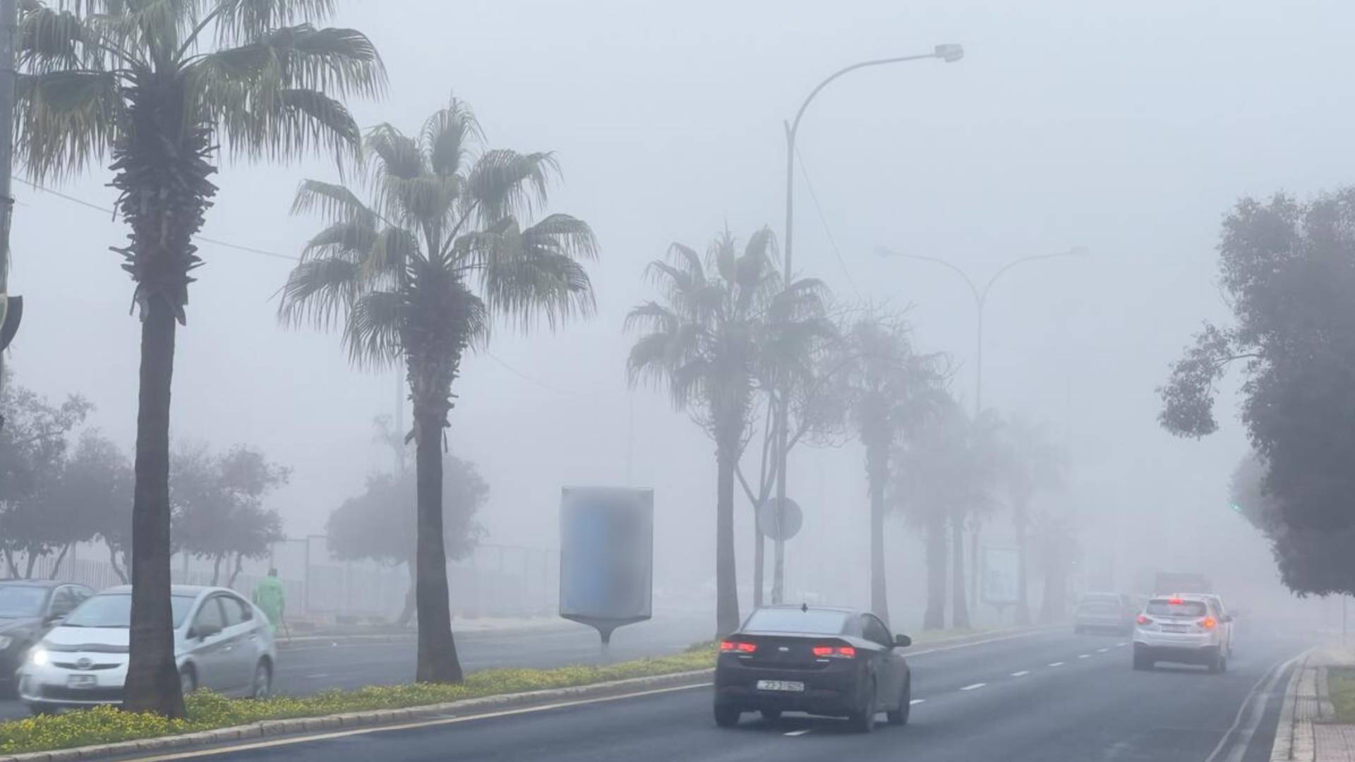 ضباب كثيف في الأردن