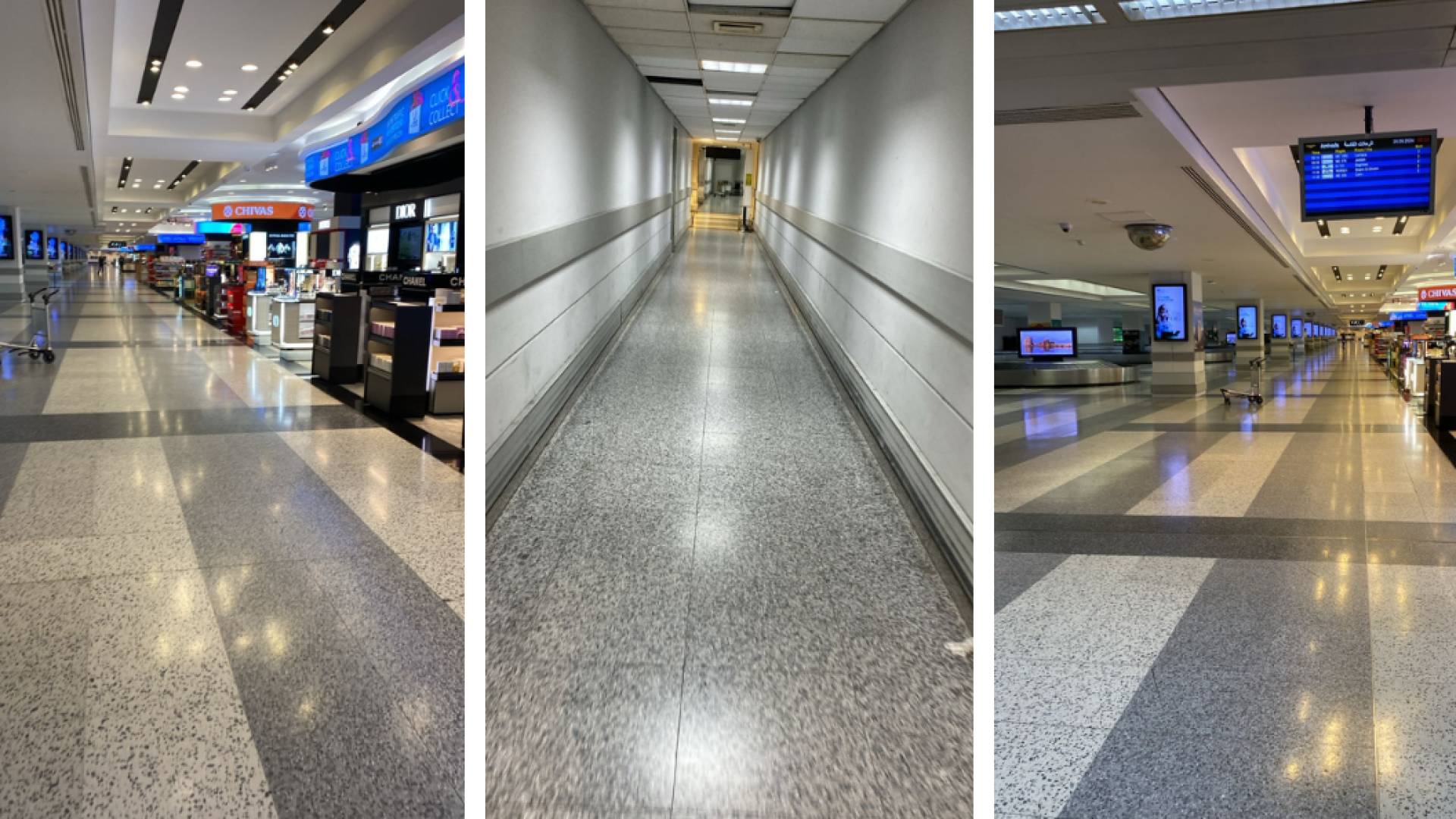 مطار بيروت خاو بلا مسافرين