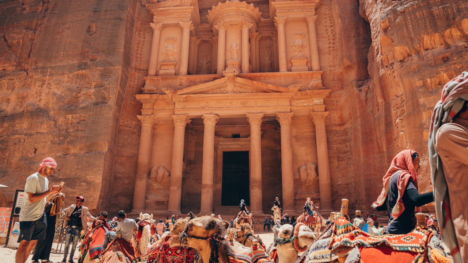 جانب من مدينة البترا الأثرية