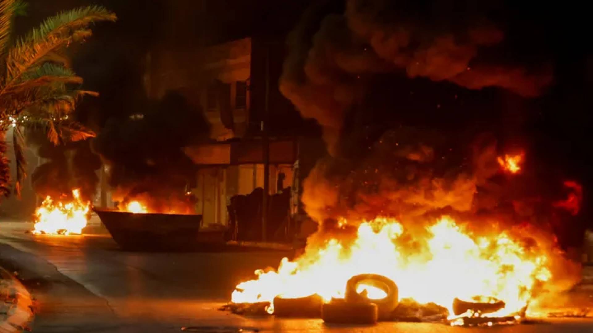 اشتعال النيران في جنين