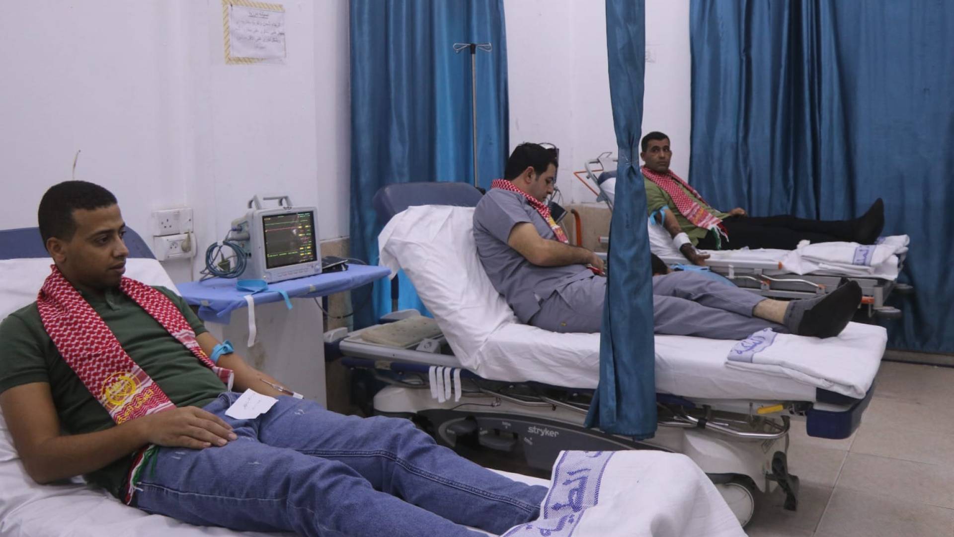 حملة للتبرع بالدم في شمال قطاع غزة