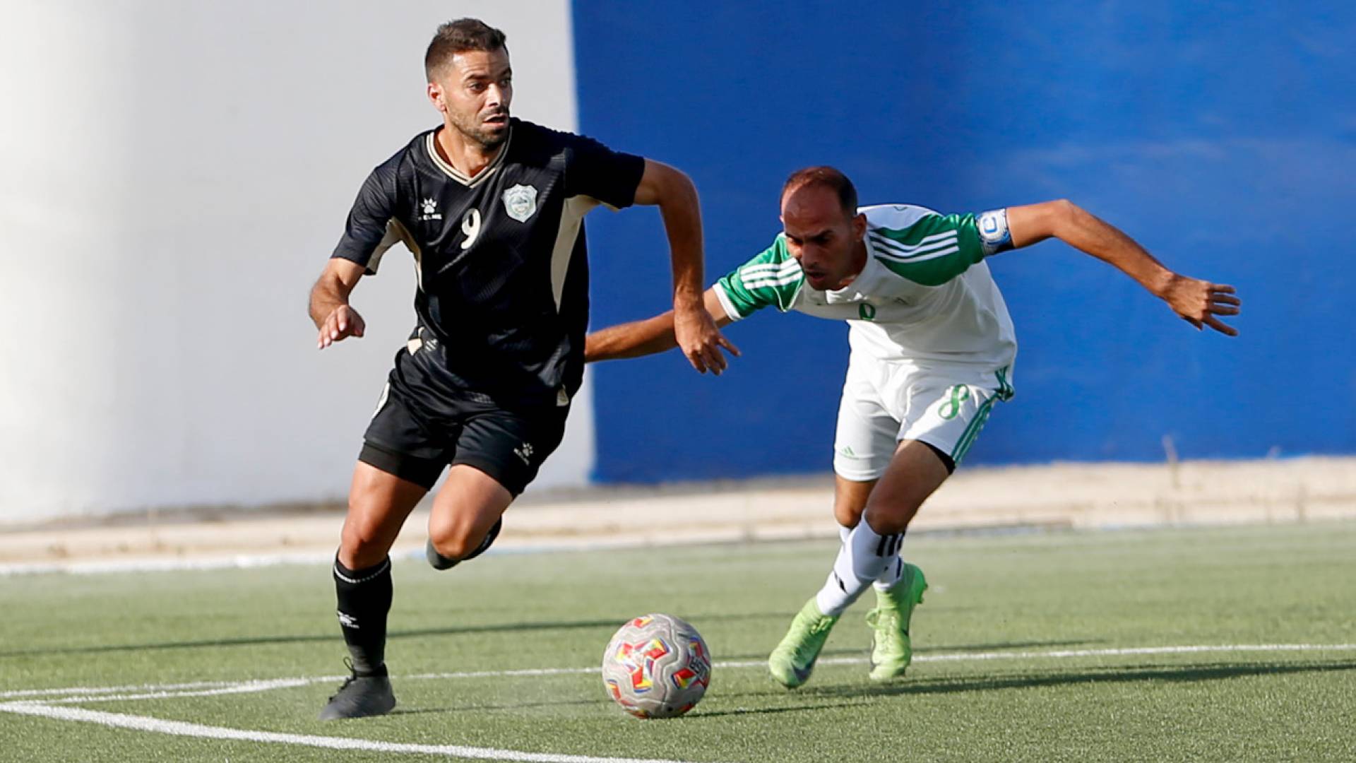 من مباراة البقعة واتحاد الرمثا ضمن الجولة الخامسة من دوري الدرجة الأولى لكرة القدم 2024/2025