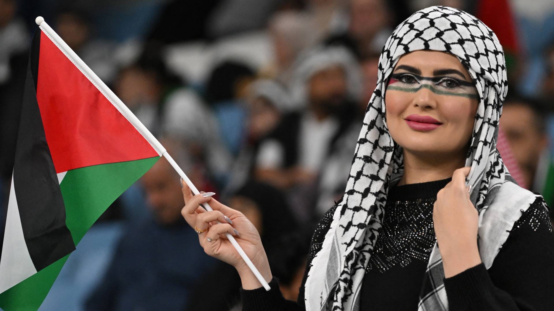 مشجعة فلسطينية