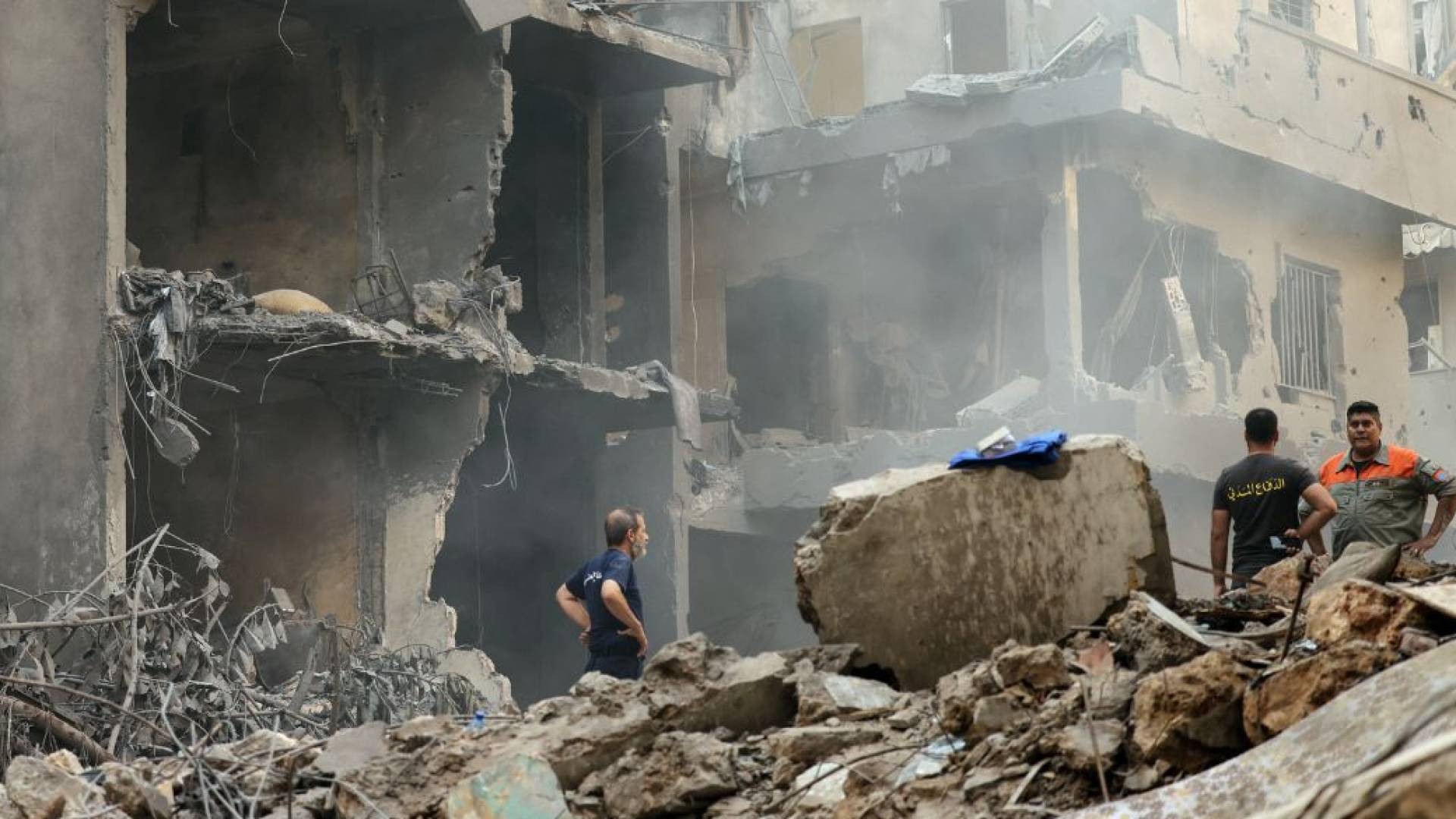 موقع غارة للاحتلال في منطقة البسطة في بيروت