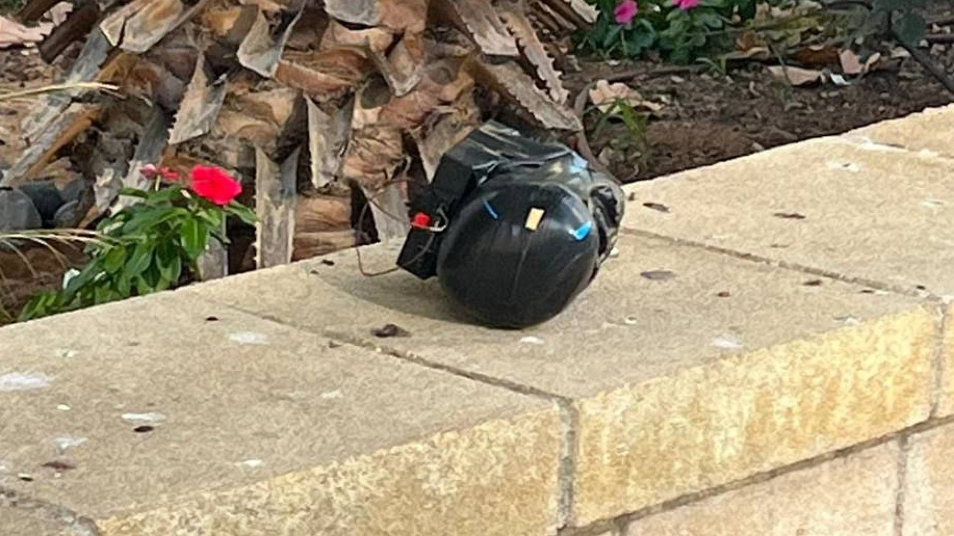 العبوة الناسفة التي عثر عليها في تل أبيب