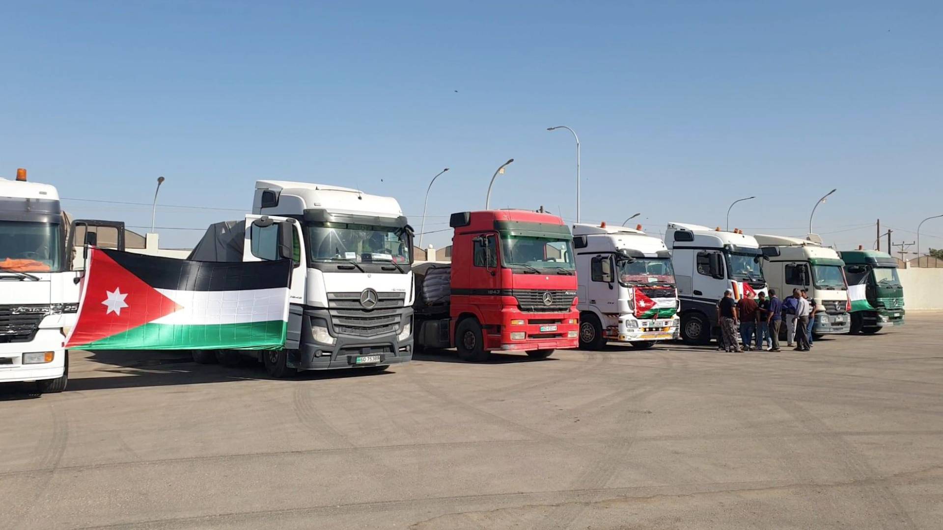 قافلة مساعدات أردنية