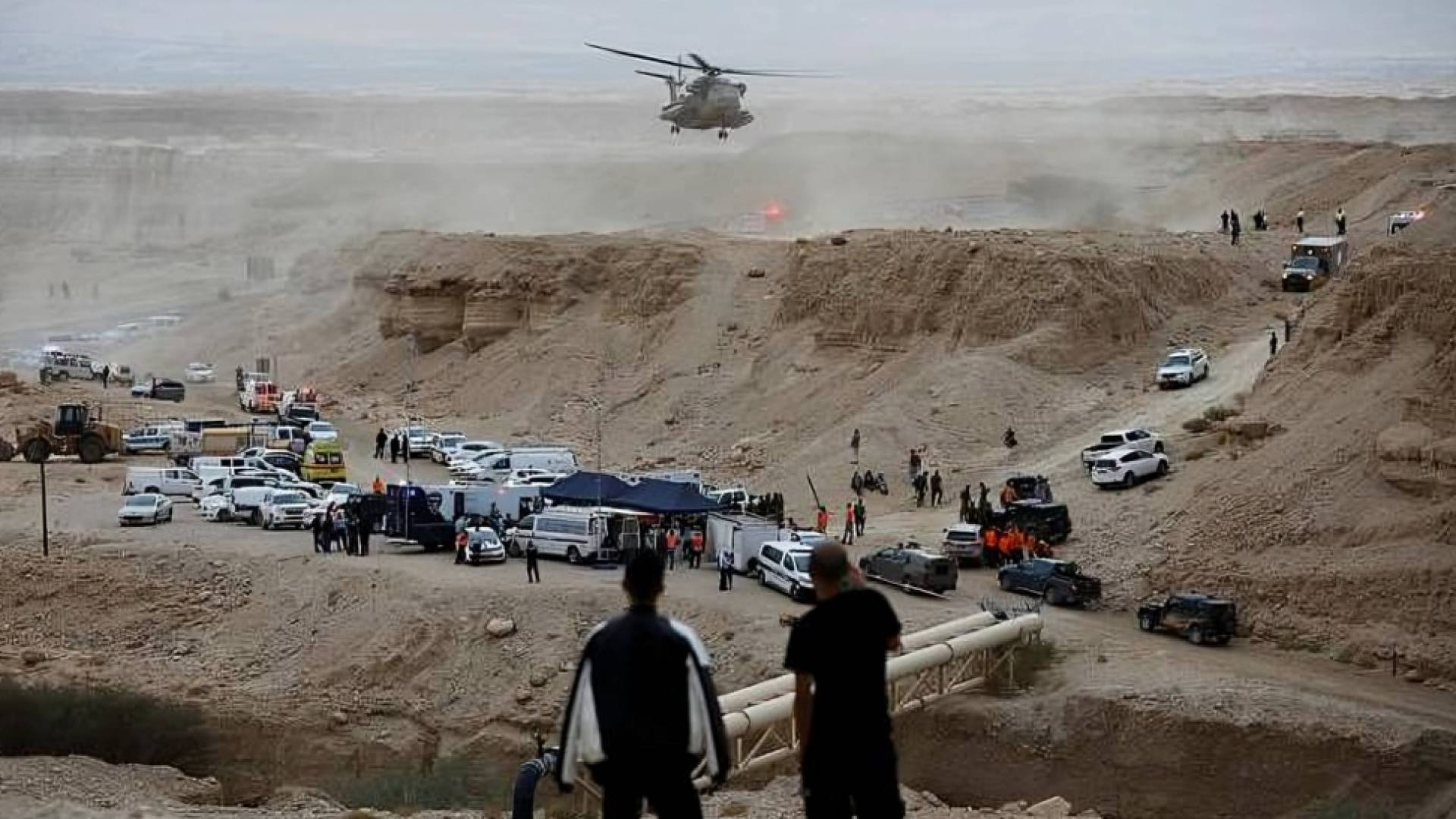 خلال عملية البحث عن المفقودين "فاجعة البحر الميت"