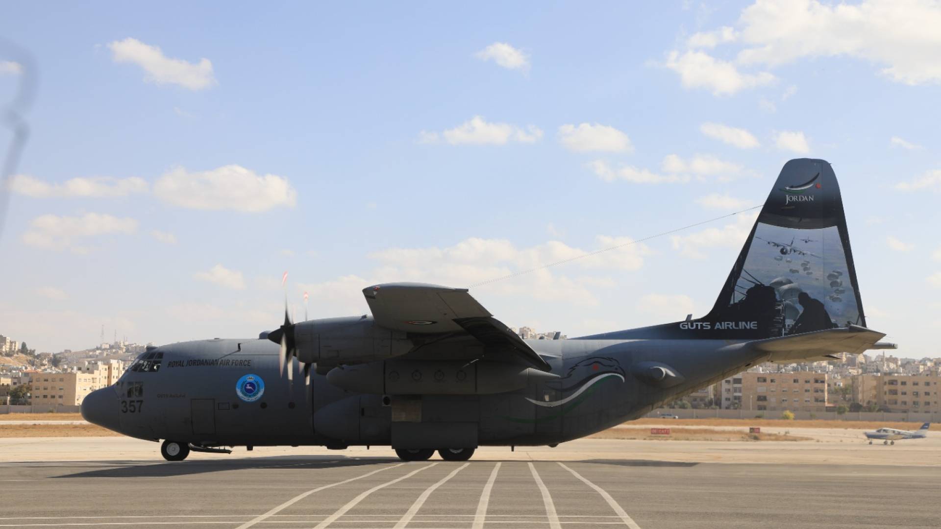 طائرة عسكرية أردنية