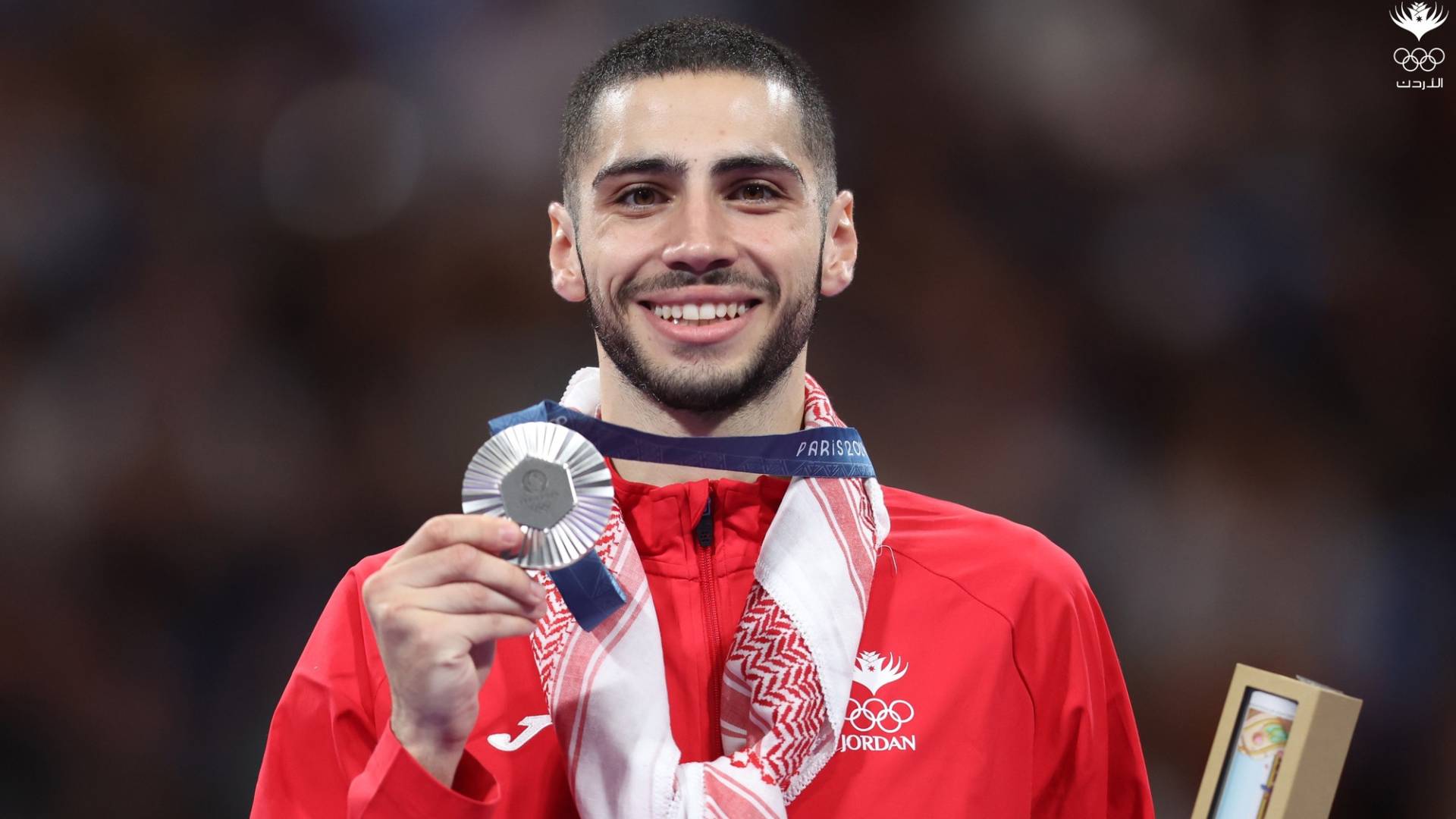 لاعب المنتخب الوطني للتايكواندو زيد مصطفى