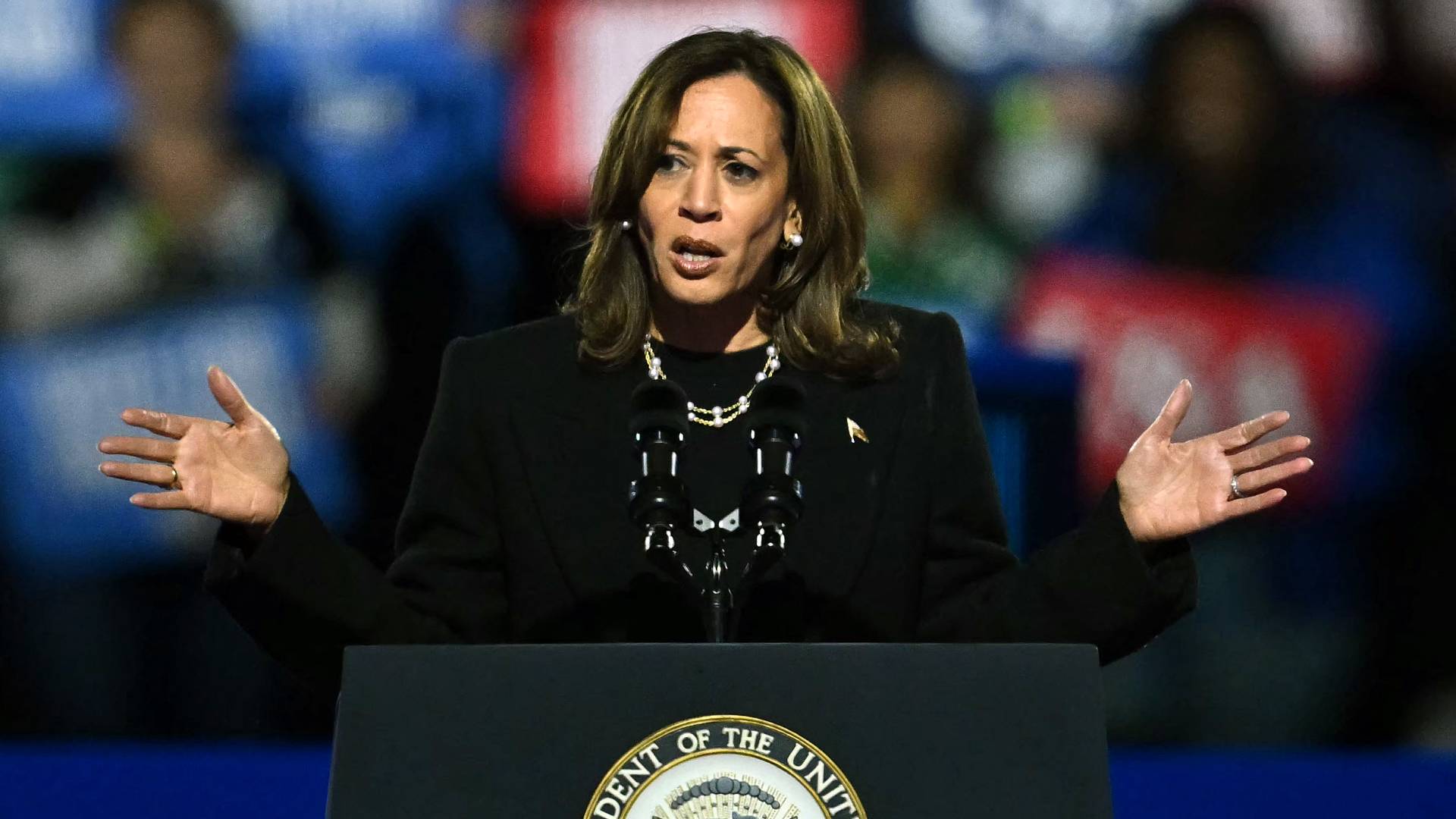 المرشحة الديمقراطية للرئاسة الأمريكية كاميلا هاريس
