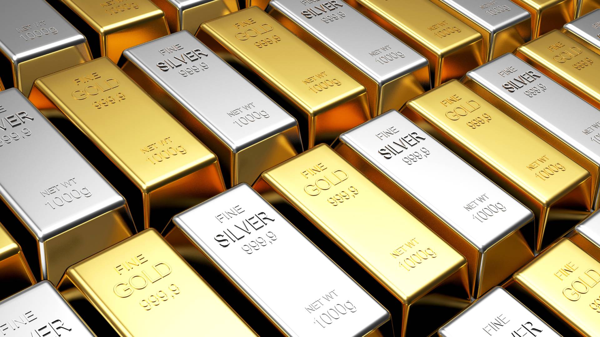 سبائك من الذهب والفضة