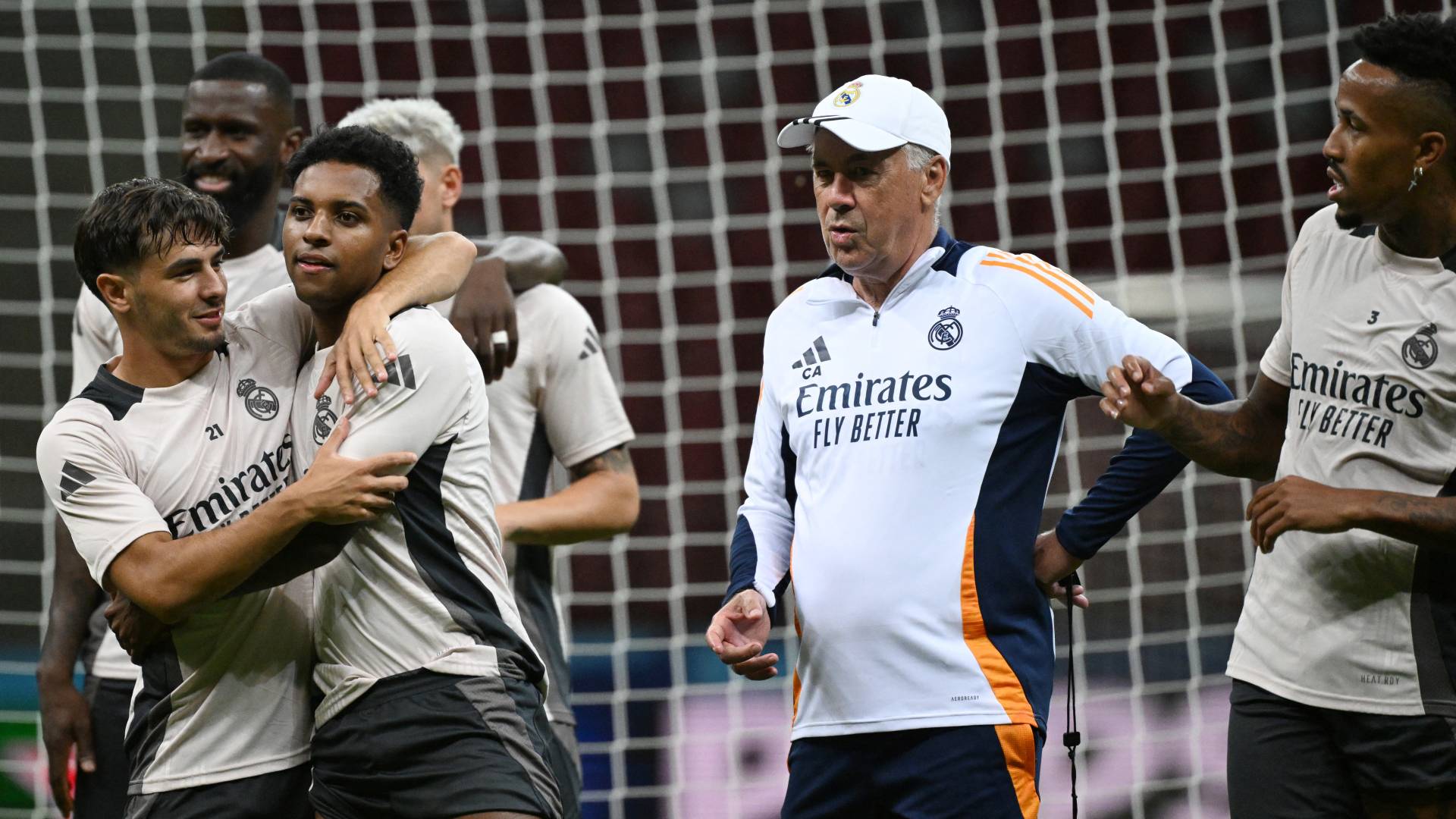 الإيطالي كارلو أنشيلوتي في التدريبات