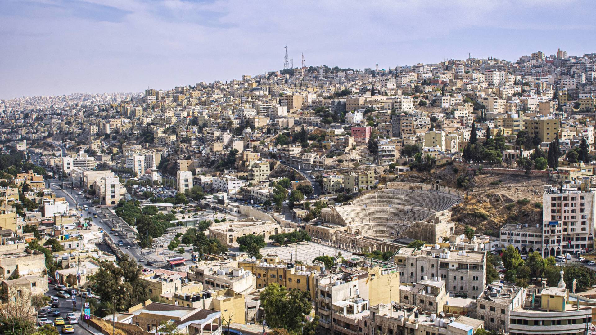 لقطة عامة للعاصمة عمان