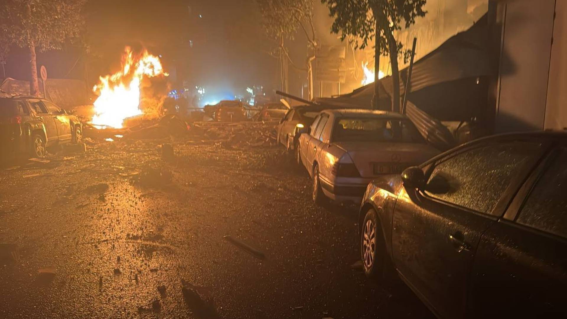 استهداف وسط بيروت من قبل الاحتلال