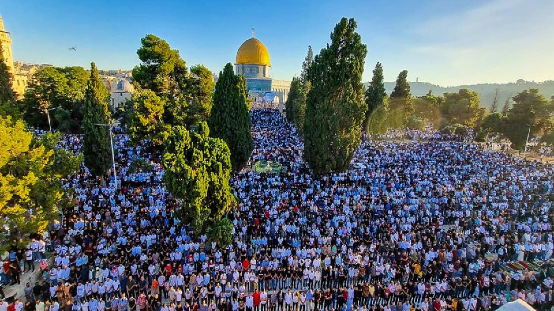 50 ألفا يؤدون صلاة الجمعة في المسجد الأقصى
