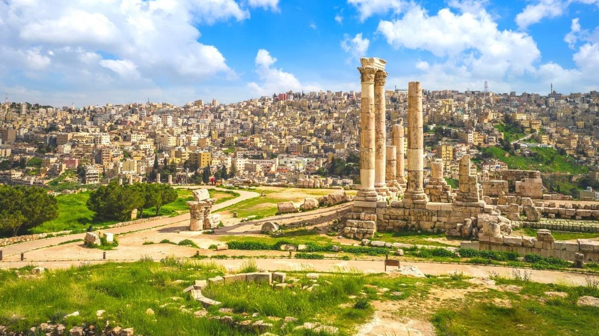 منطقة جبل القلعة في العاصمة عمان