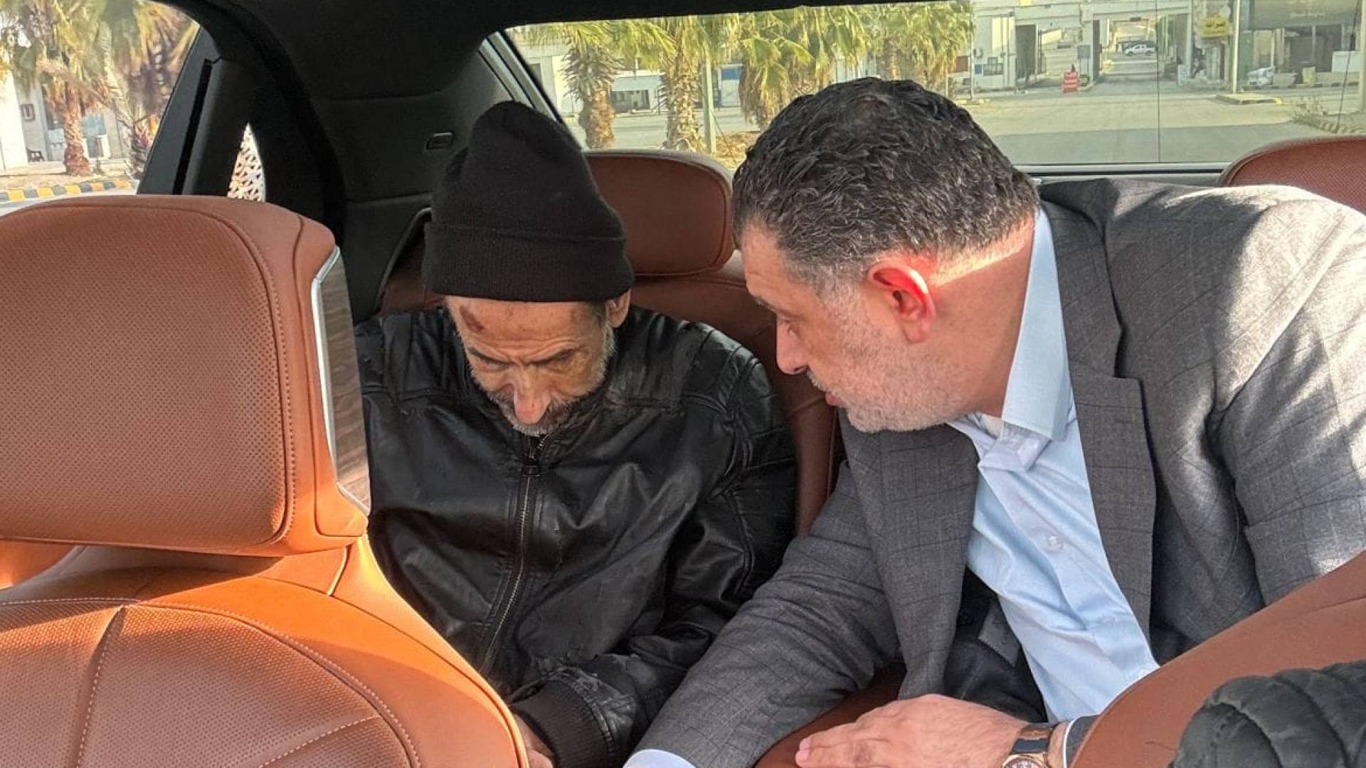 خلال استقبال المواطن الأردني المحرر من سجن صيدنايا