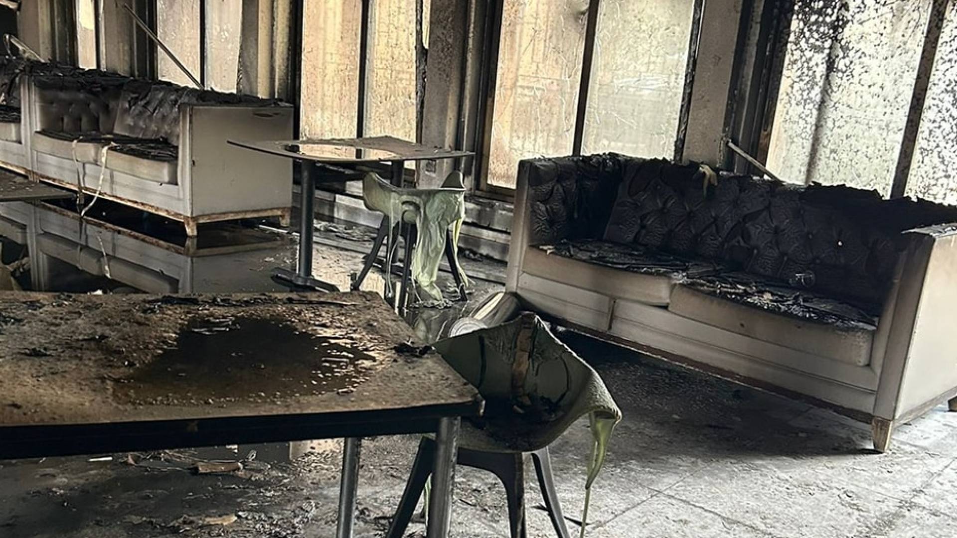 صورة لحريق دار المسنين