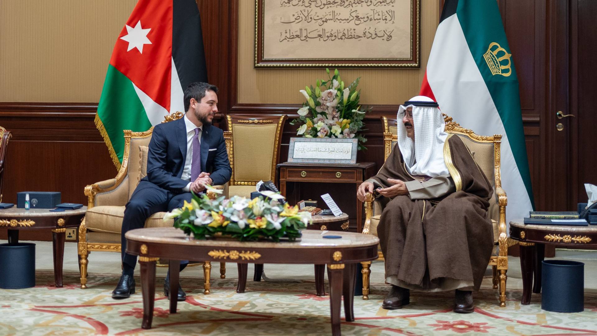 ولي العهد يعبر عن اعتزازه بالعلاقات الأخوية التاريخية الراسخة التي تجمع الأردن والكويت