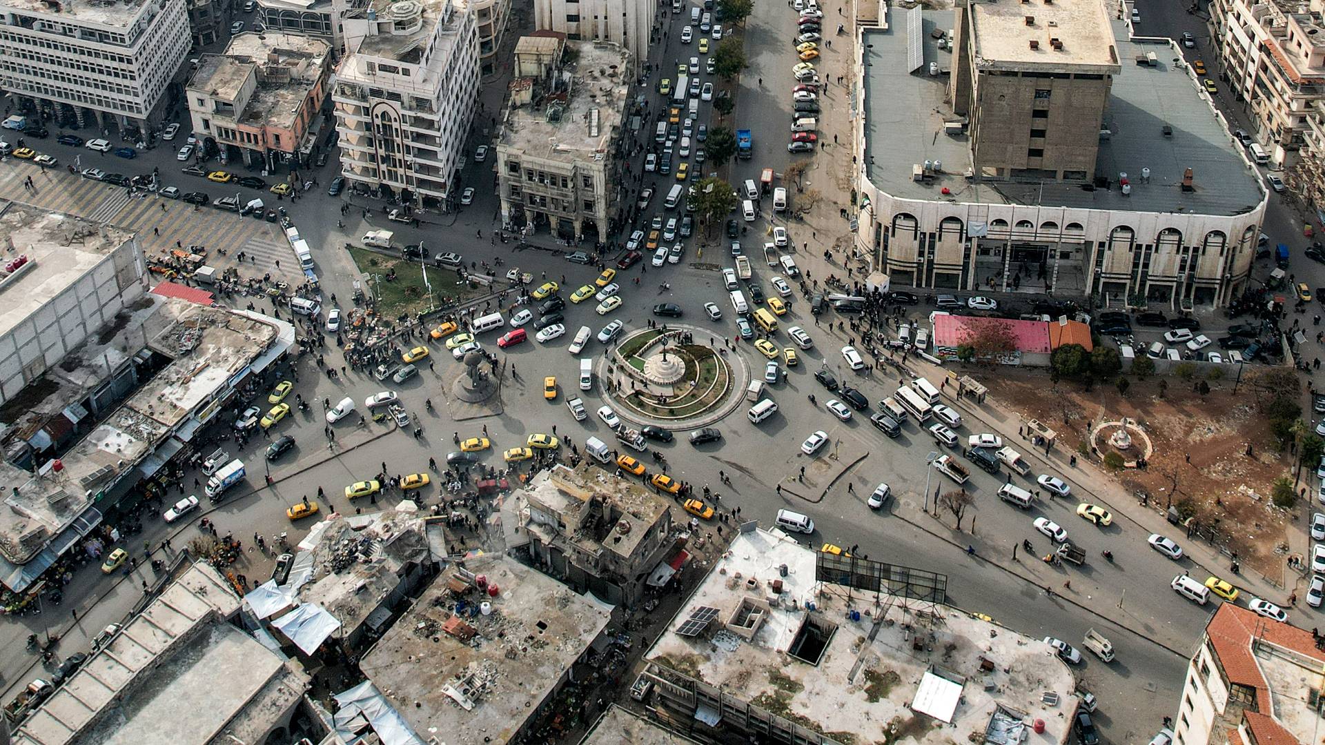 لقطة عامة للعاصمة السورية دمشق