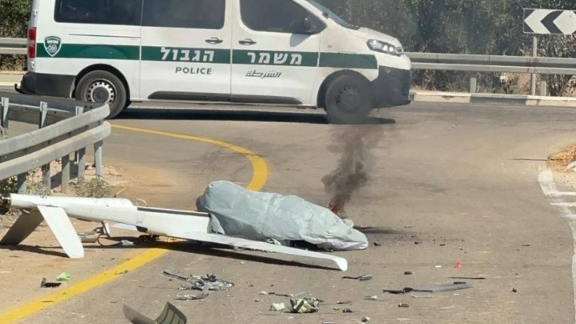 سقوط طائرة مسيرة