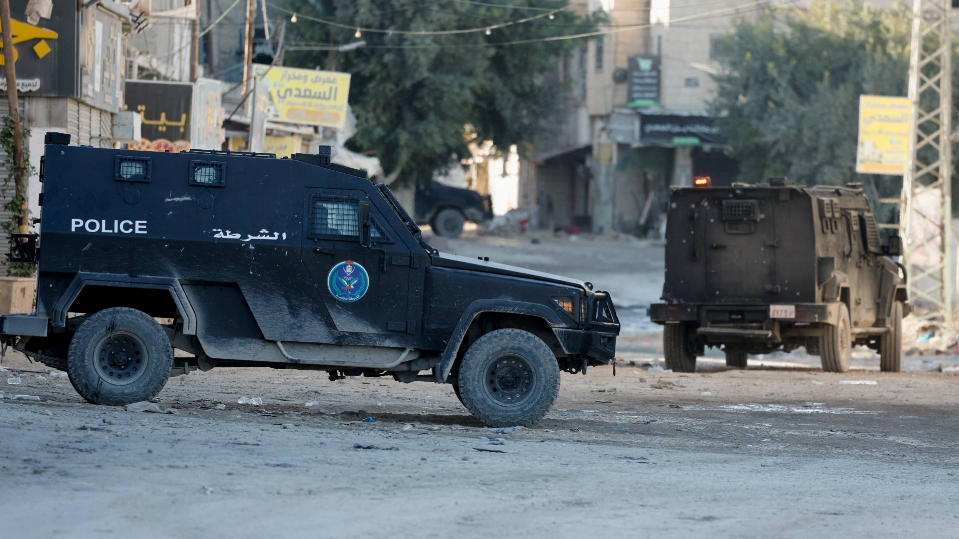 صورة للشرطة الفلسطينية في مدينة جنين