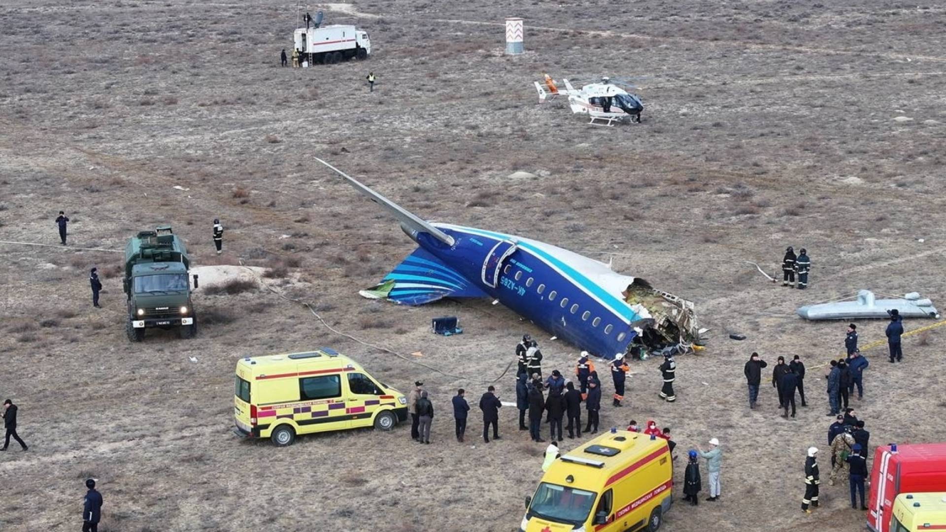 طائرة محطمة في كازاخستان