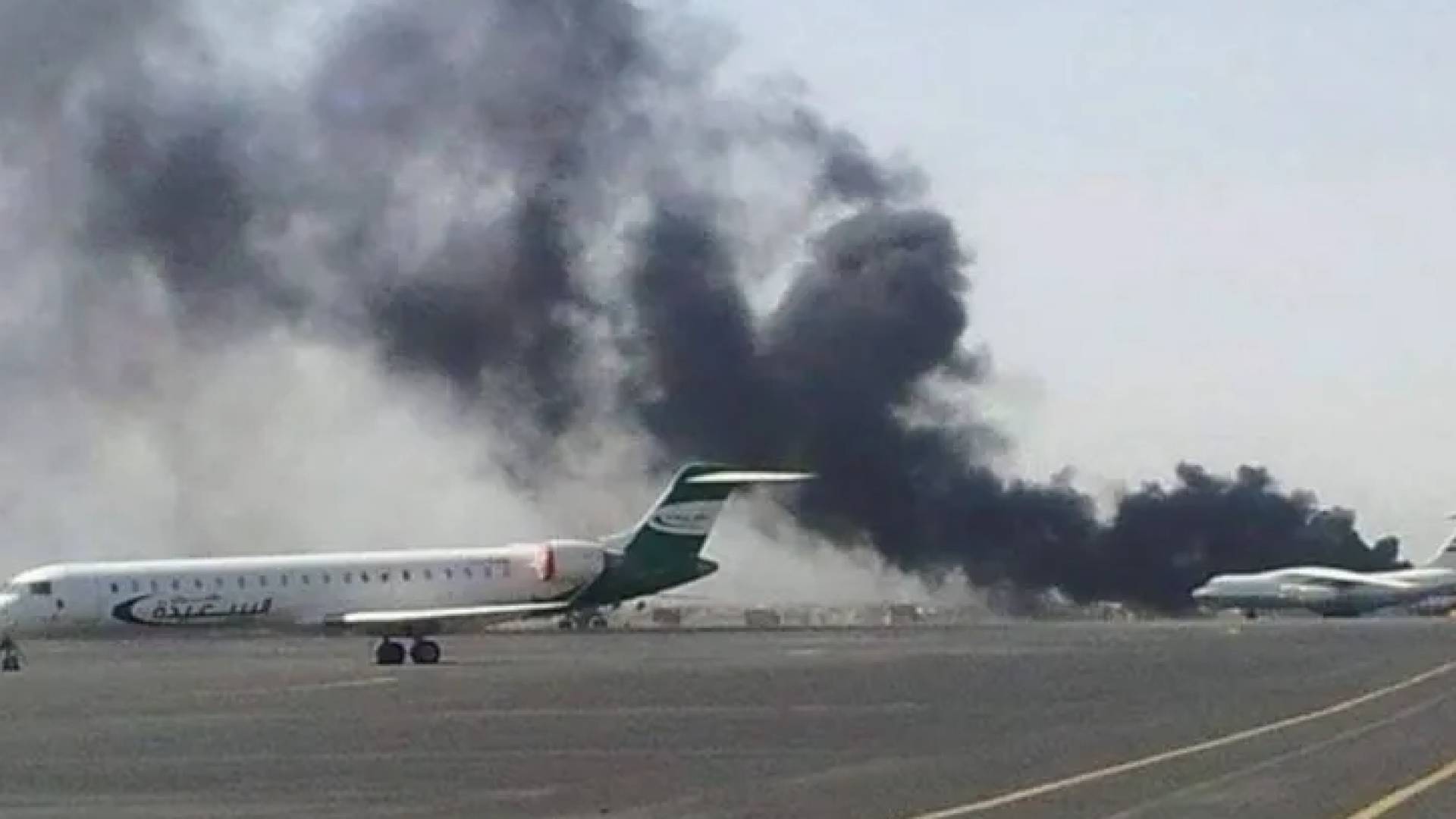 دوان الاحتلال الإسرائيلي على مطار صنعاء الدولي