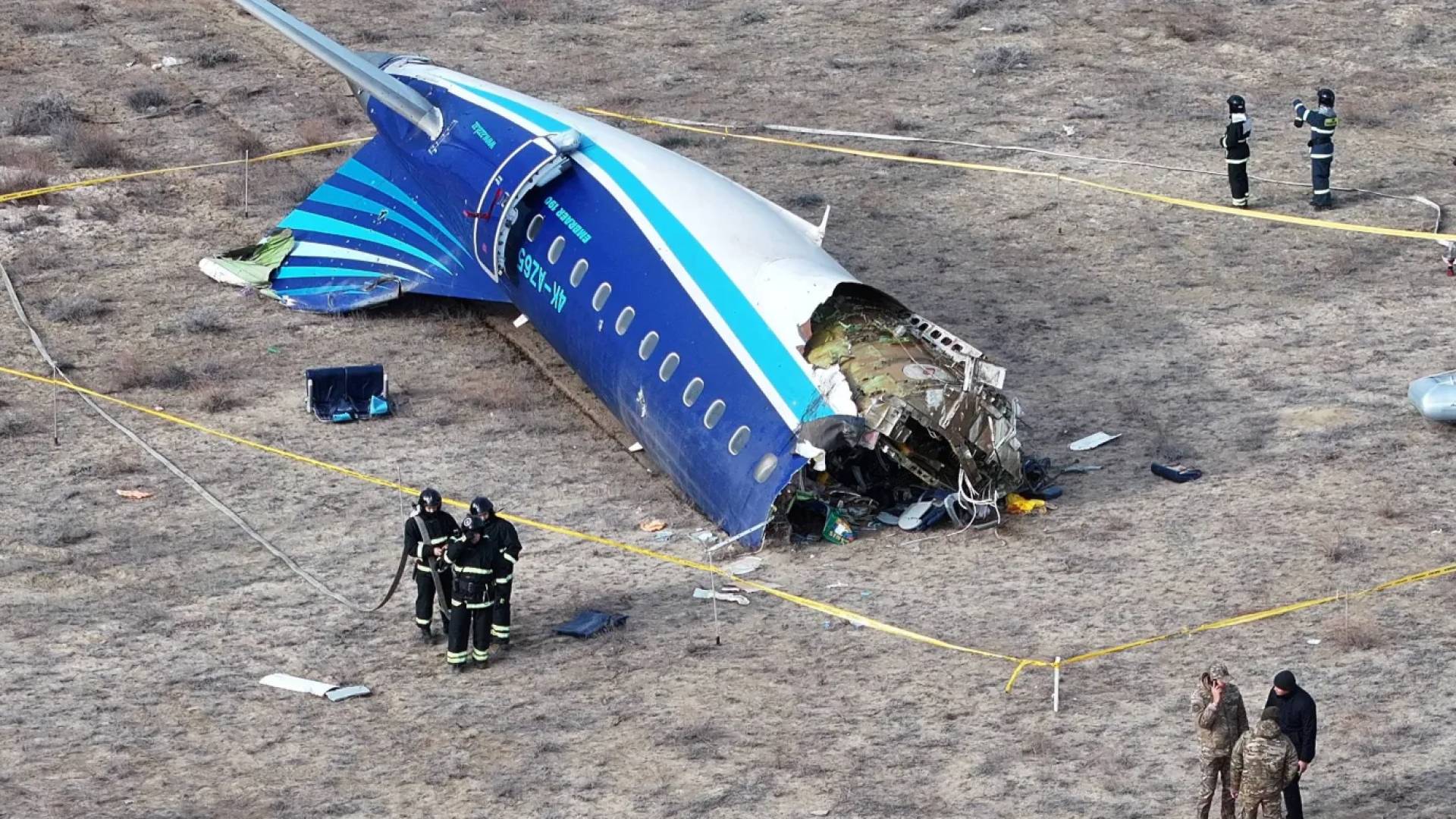 الطائرة الاذربيجانية المحطمة