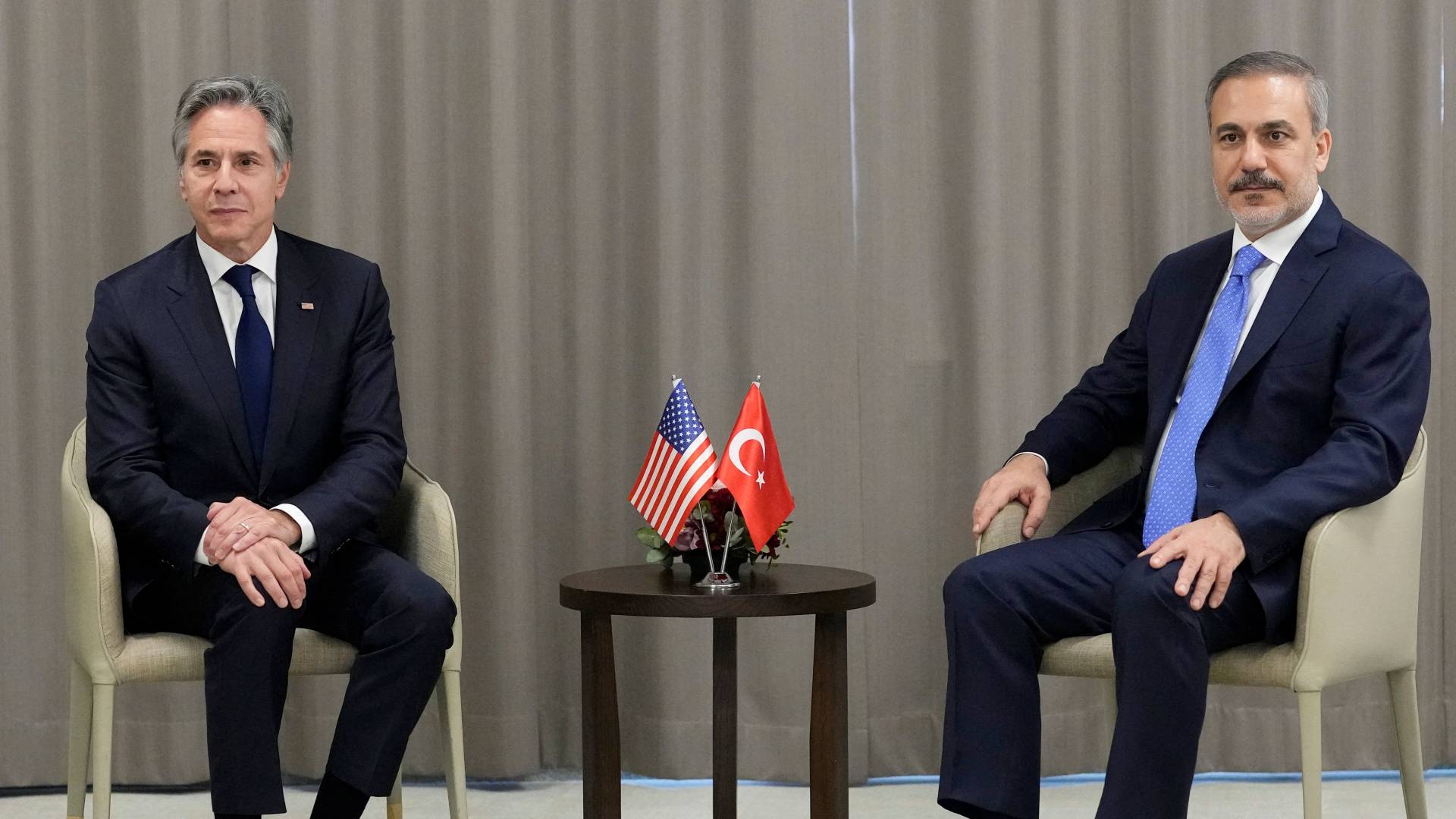 وزير الخارجية التركي ووزير الخارجية الامريكي