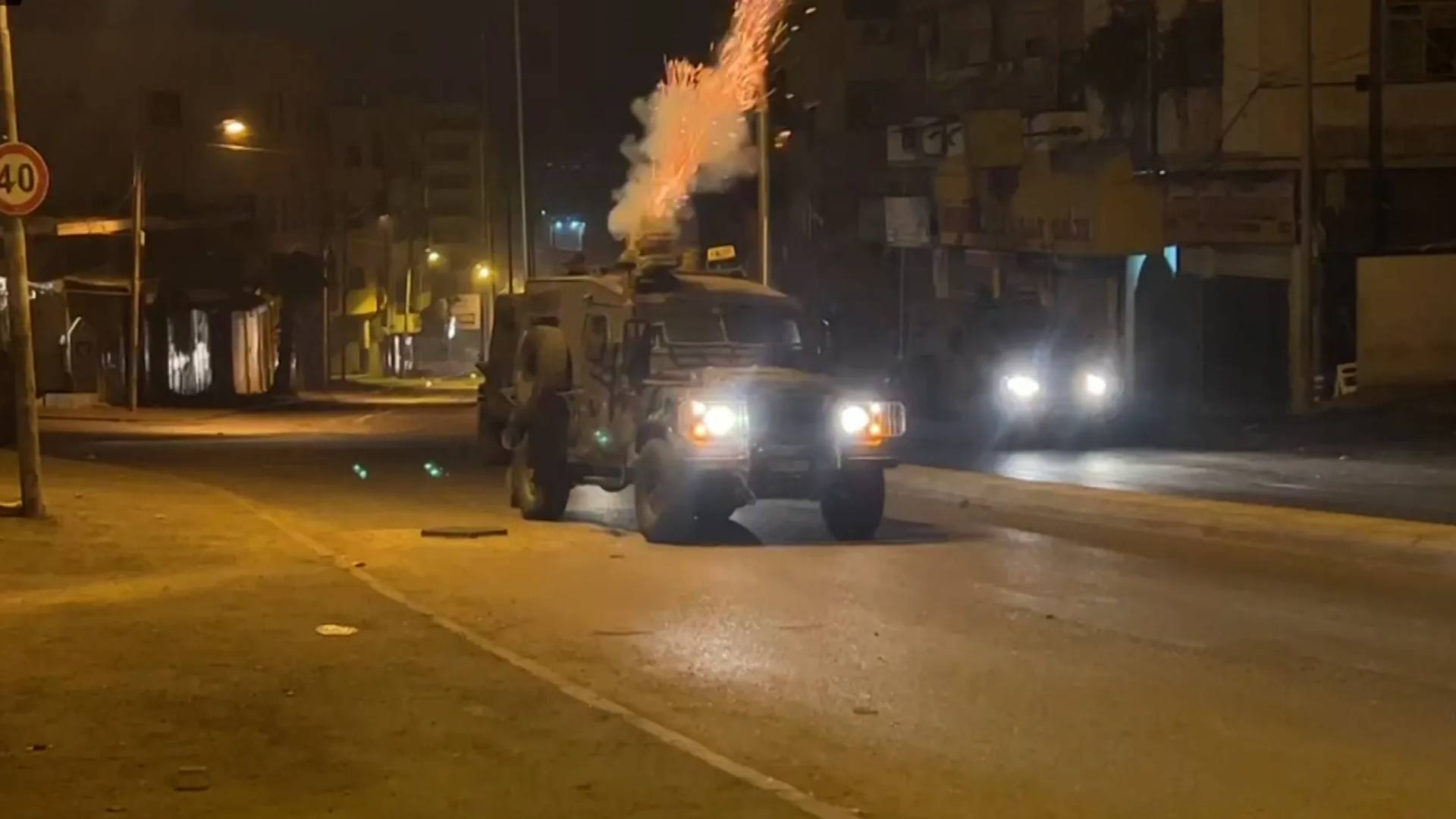 جيب لقوات الاحتلال في طولكرم