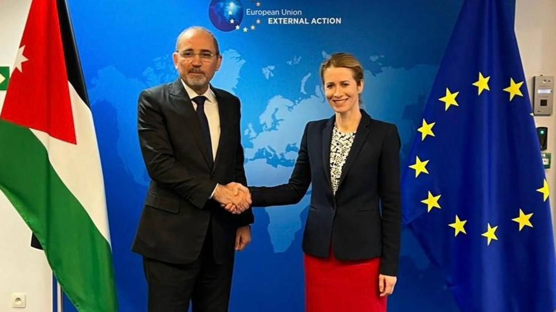 الصفدي رفقة ممثلي الاتحاد الأوروبي