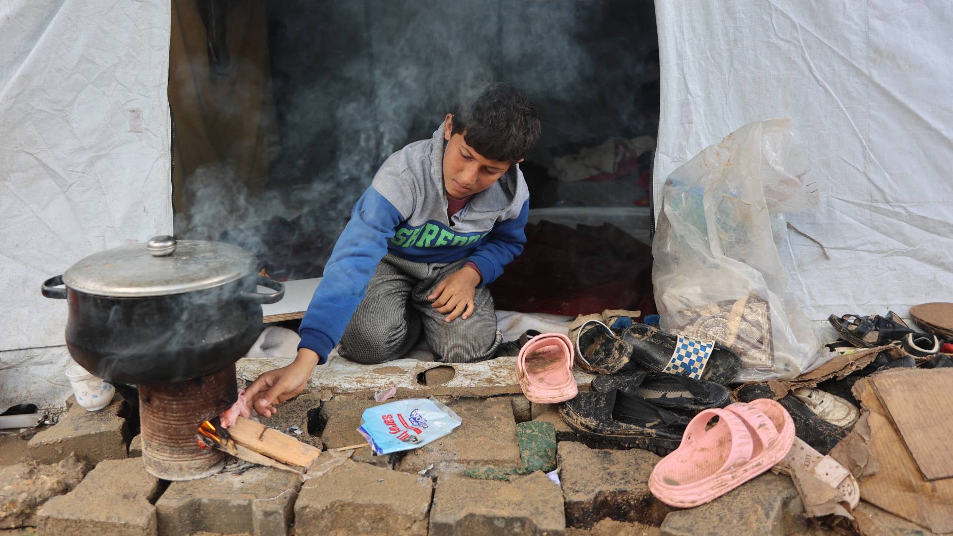 معاناة الجوع في قطاع غزة