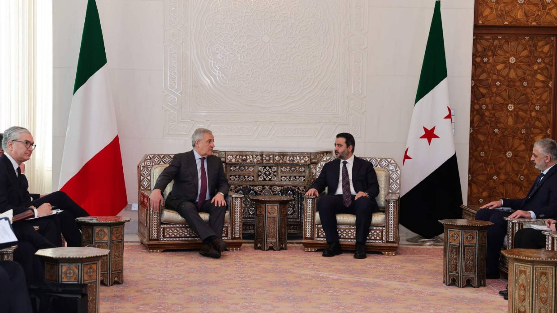 وزير الخارجية السوري والايطالي