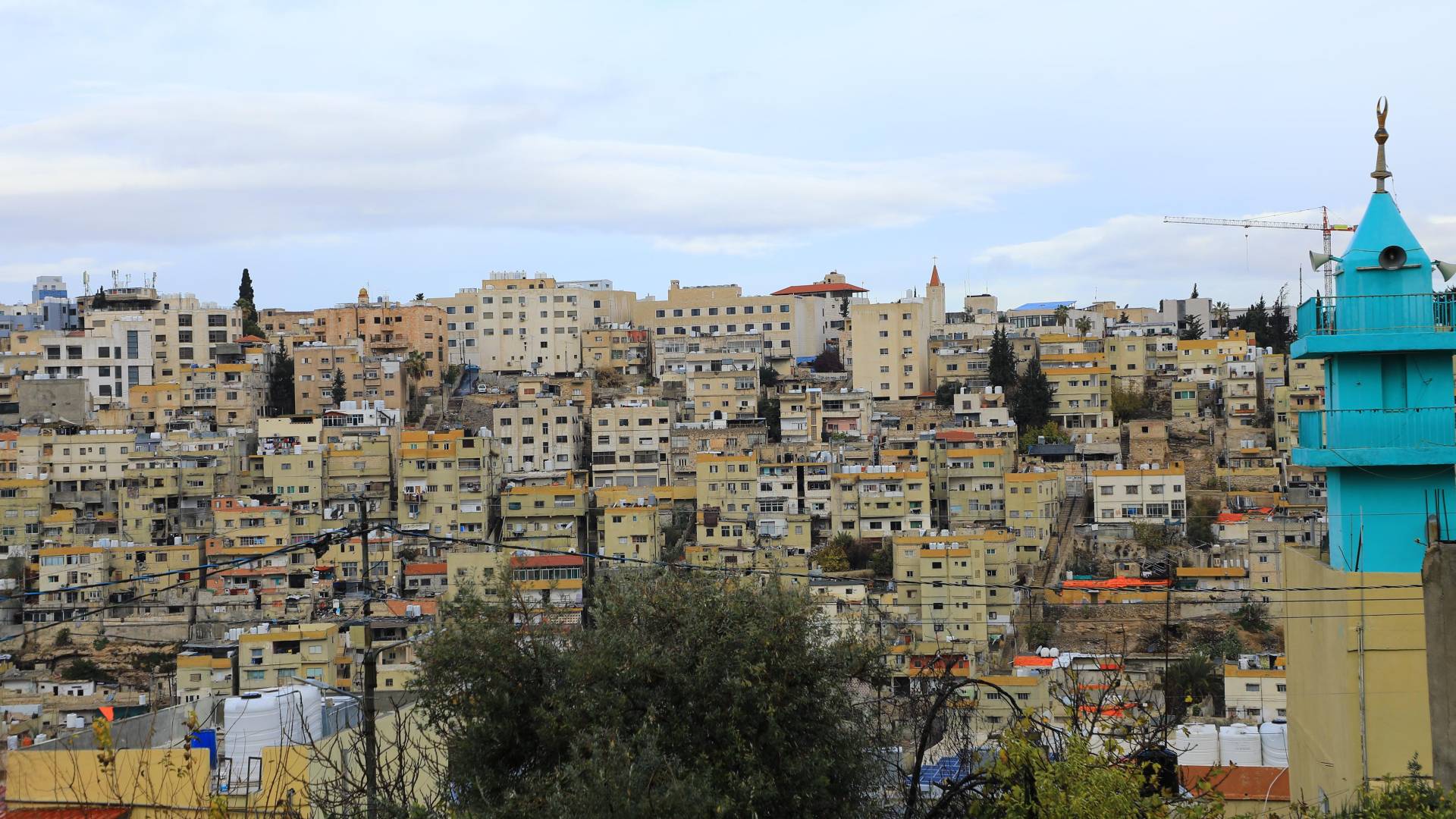 مشهد مباني من العاصمة عمان