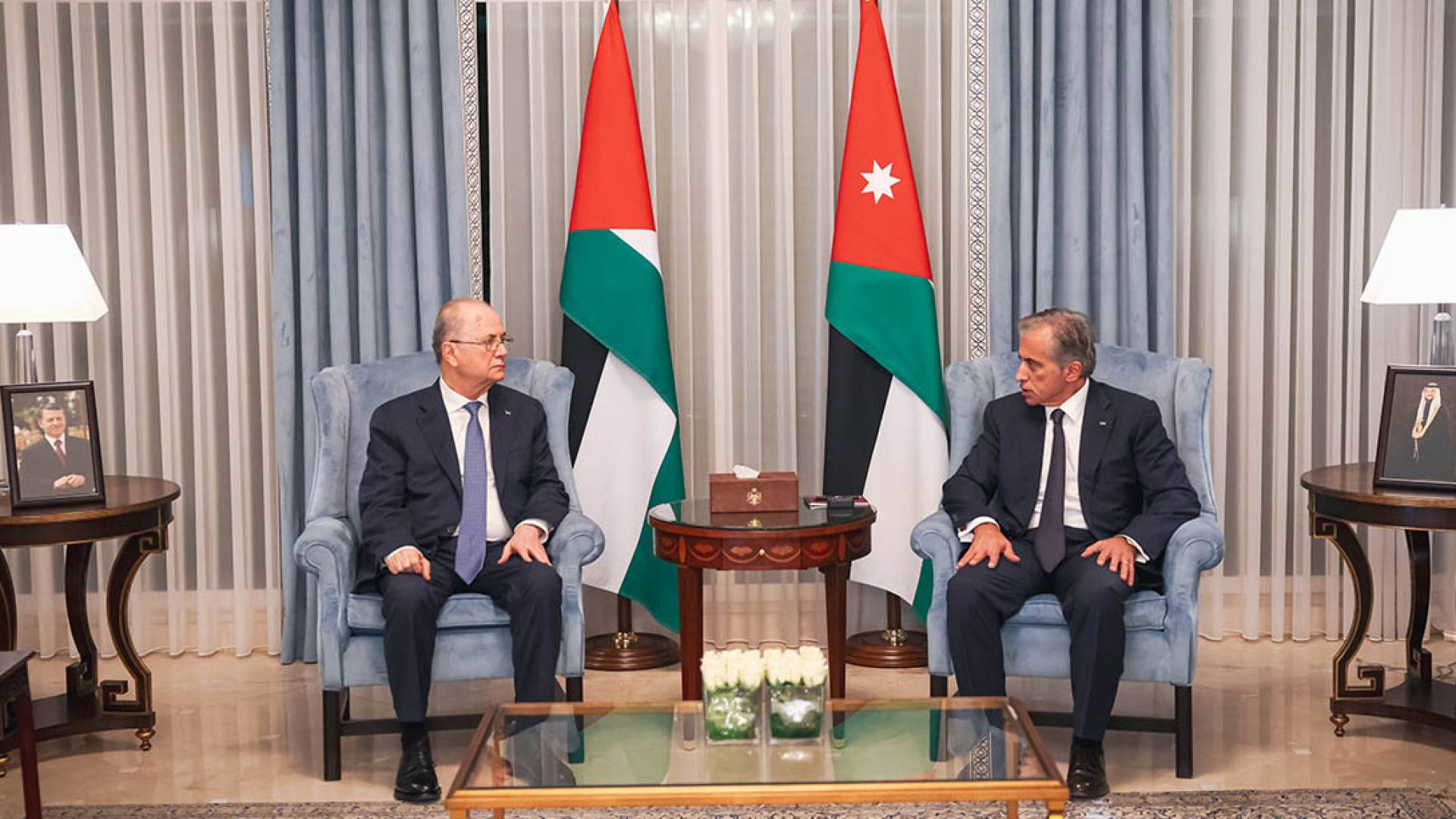 رئيس الوزراء ونظيره الفلسطيني