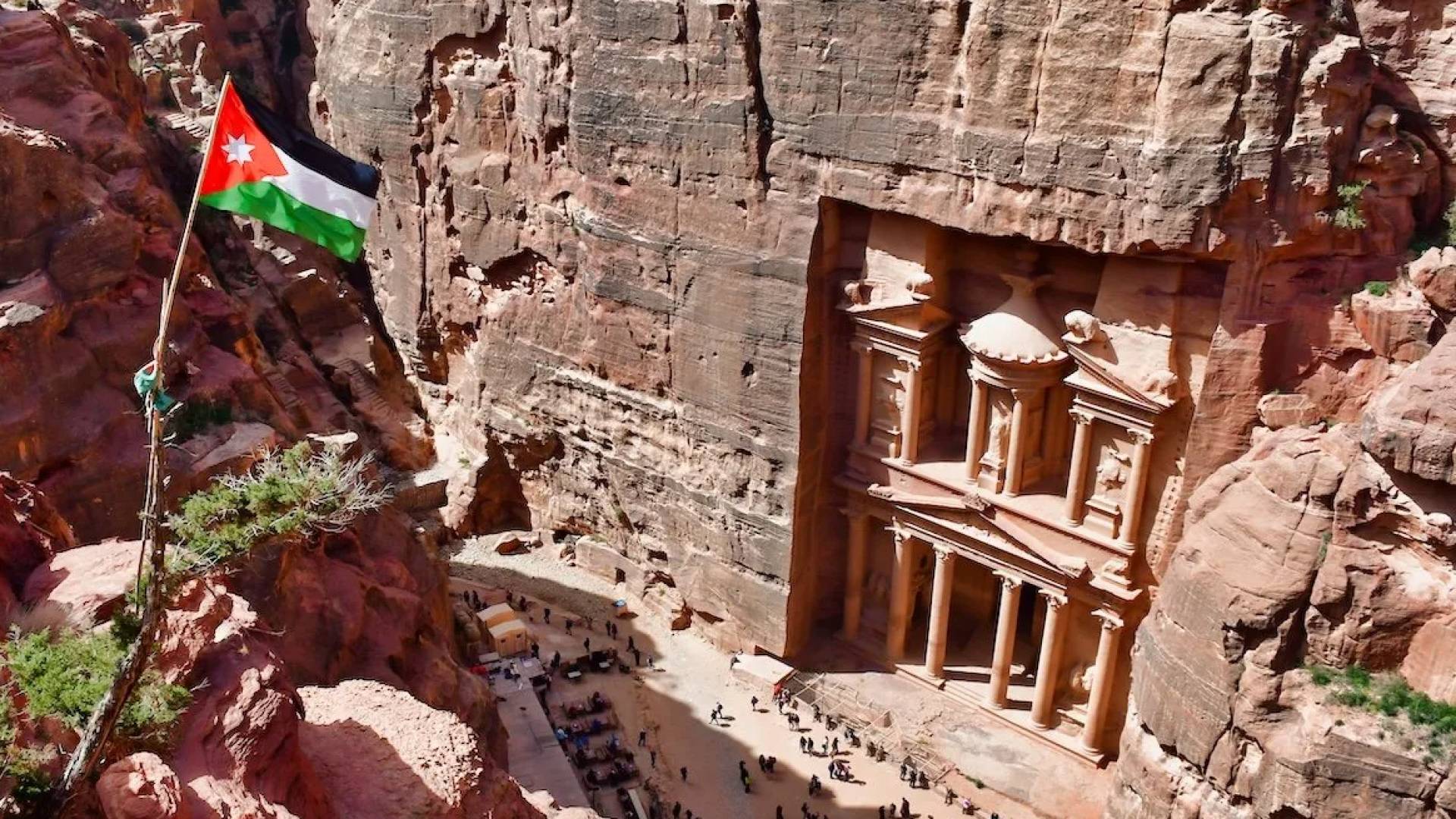 جانب من مدينة البتراء الأثرية