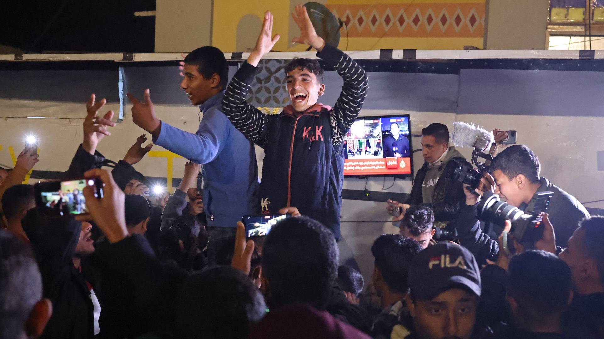 فرحة أهالي غزة