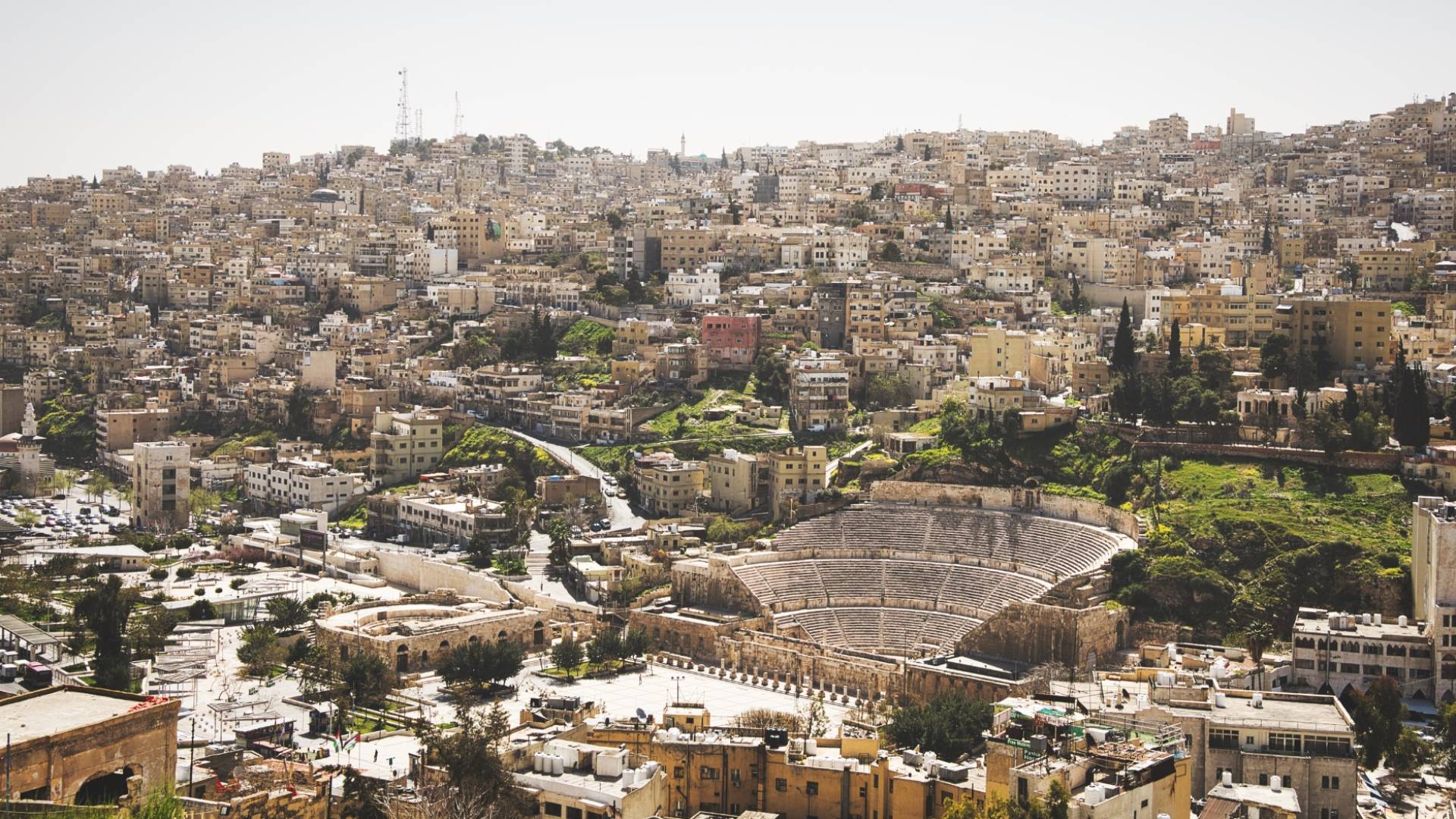 لقطة عامة للعاصمة عمان