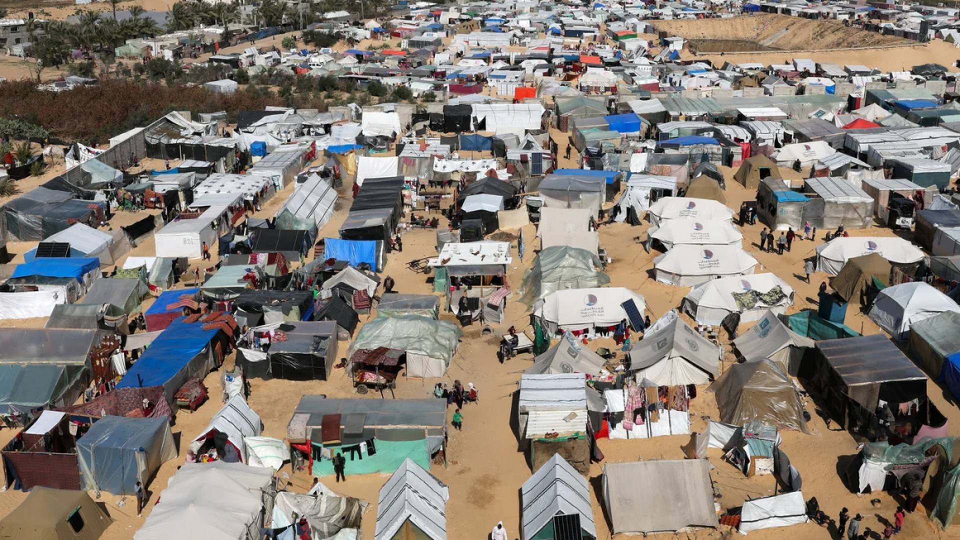 خيام النازحين في مدينة رفح - أرشيفية