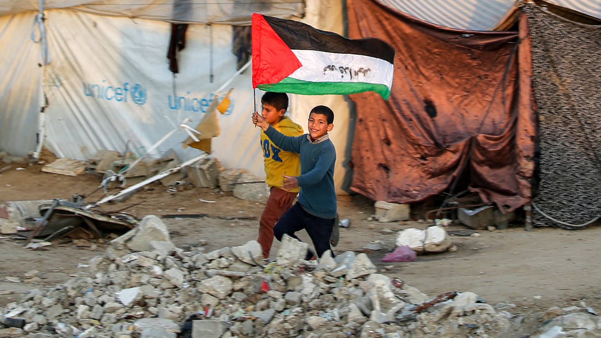 أطفال فلسطينيين في قطاع غزة