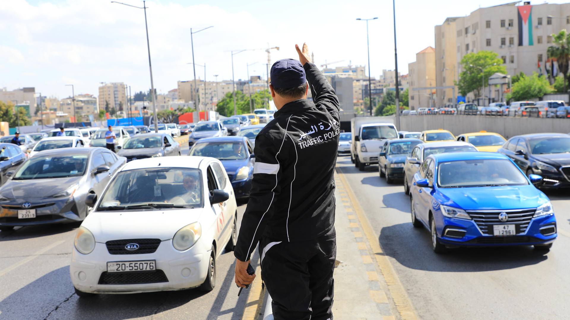 شرطي سير في العاصمة عمان