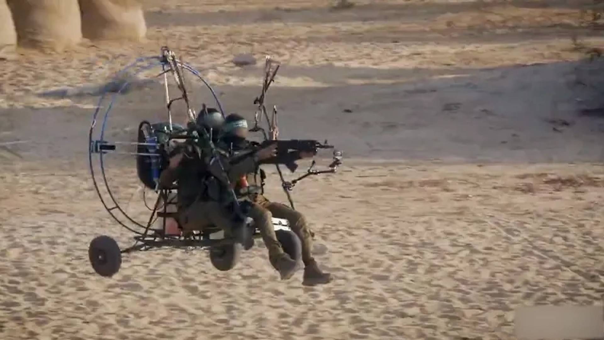 لحظة تنفيذ عملية طوفان الأقصى