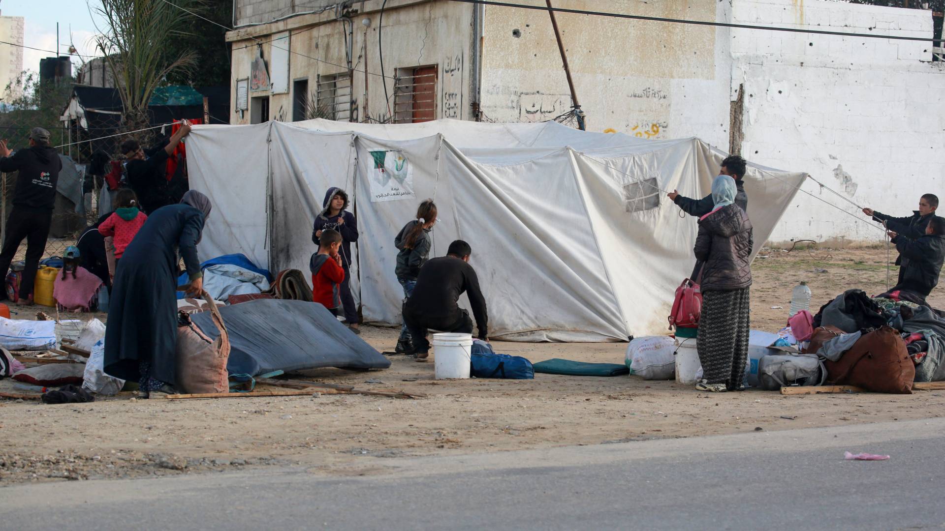 نازحون في قطاع غزة