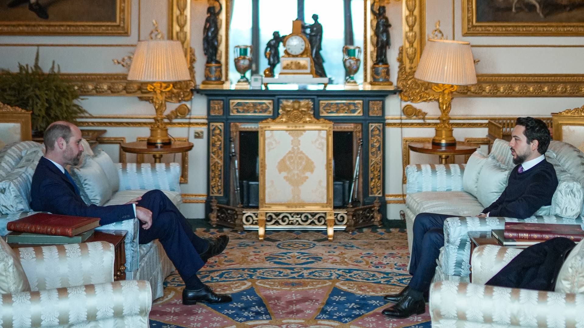 ولي العهد يلتقي الأمير ويليام في لندن