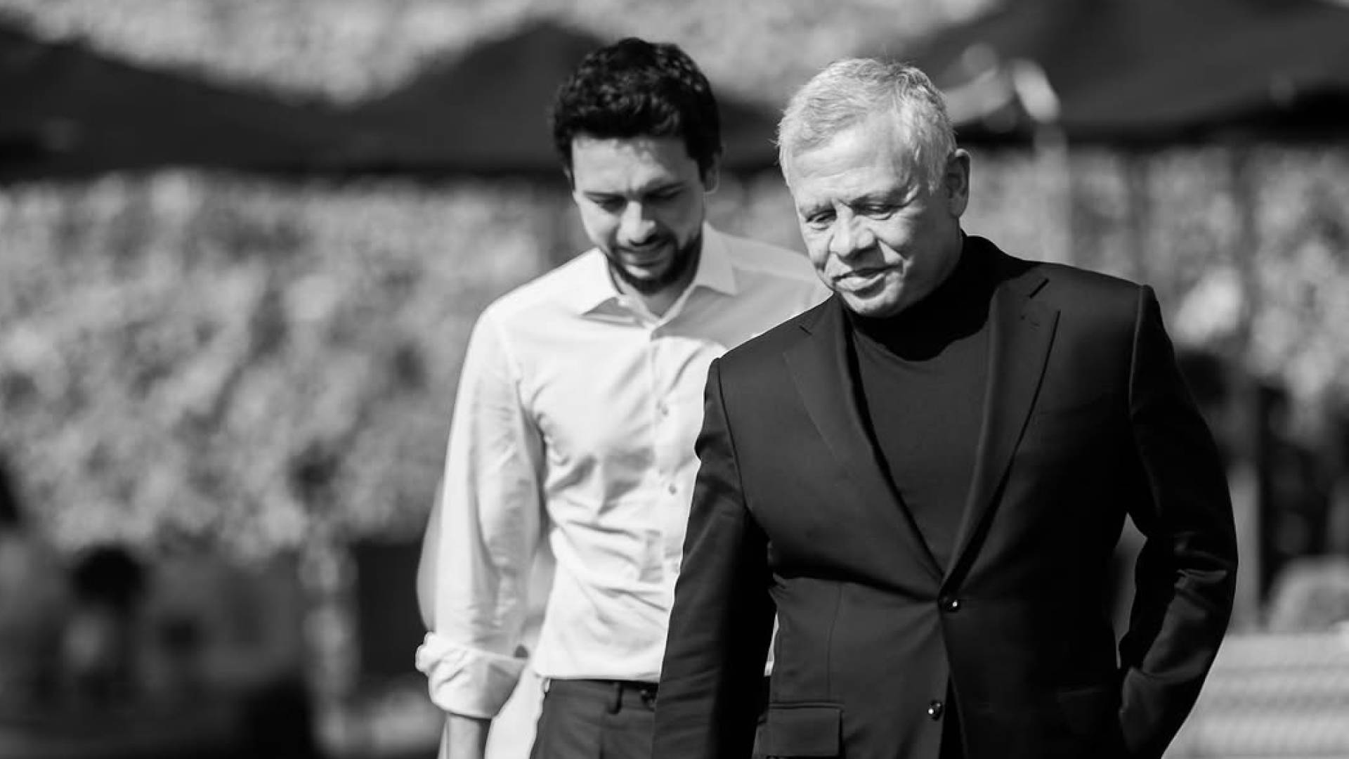 جلالة الملك عبدالله الثاني برفقة سمو ولي العهد الأمير الحسين بن عبدالله الثاني