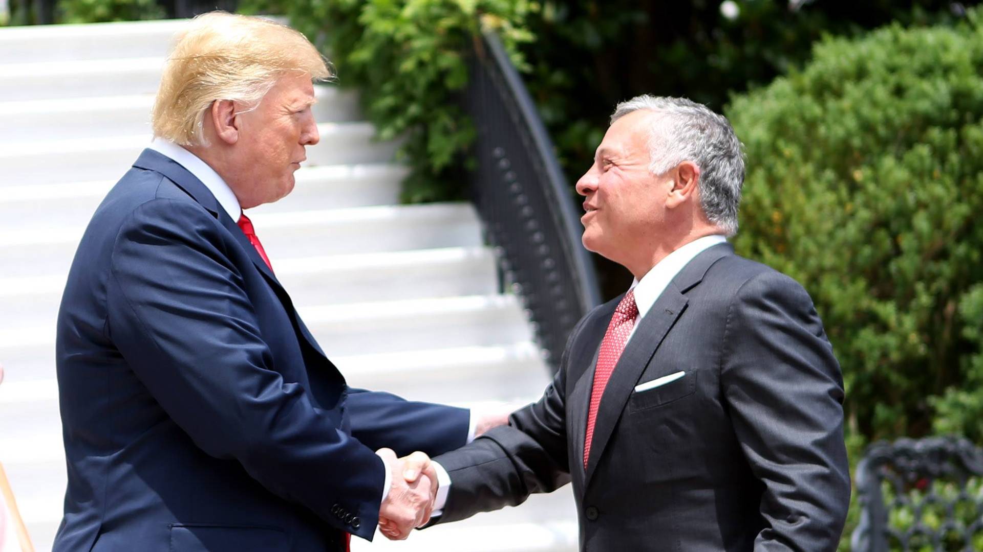 جلالة الملك عبدالله الثاني والرئيس الأمريكي دونالد ترمب - أرشيفية