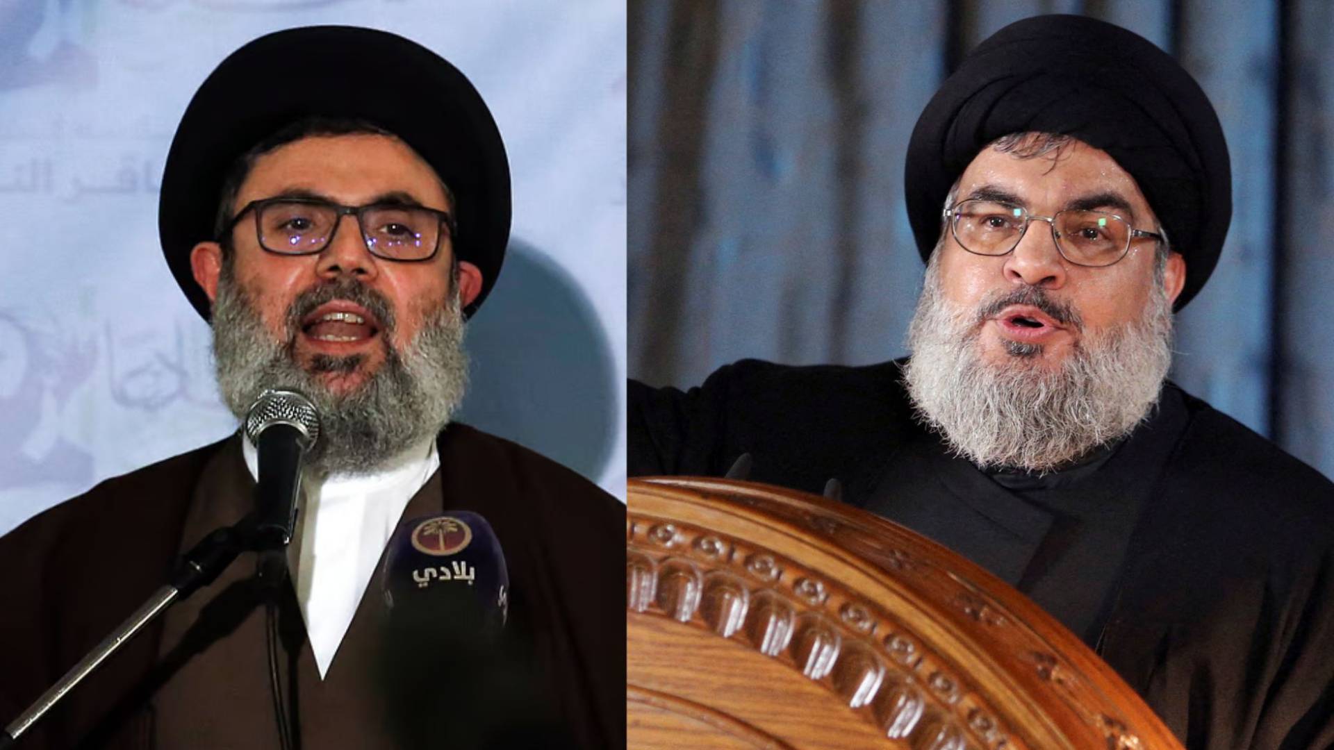 قادة في حزب الله حسن نصرالله وهاشم صفي الدين